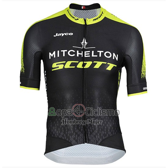 Mitchelton Scott Ropa Ciclismo Culotte Corto 2018 Mangas Cortas Negro